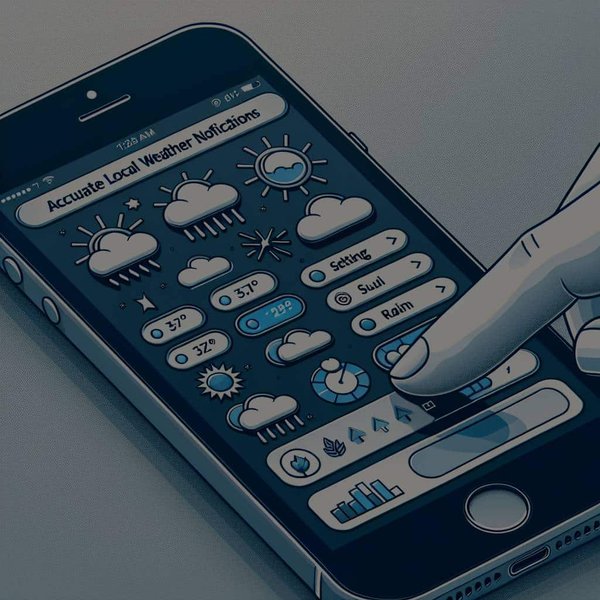 Comment mettre en place des notifications météo locales précises sur un iPhone SE?
